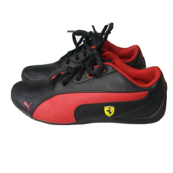 Puma Ferrari Drift Cat 5 L NU Junior Size 5.5 C Kids Shoes - Black~Red - Picture 1 of 11